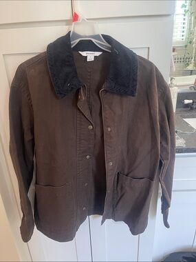 Old Navy Brown Jacket with Dark Corduroy Collar